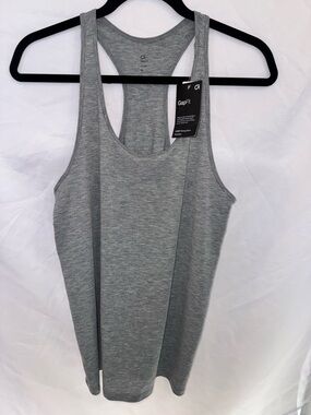 GAP Light Gray Racerback Performance Tank